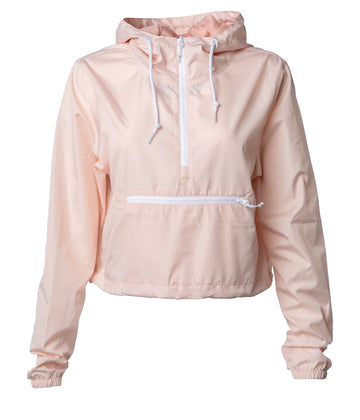 Women’s Lightweight Crop Windbreaker Blush