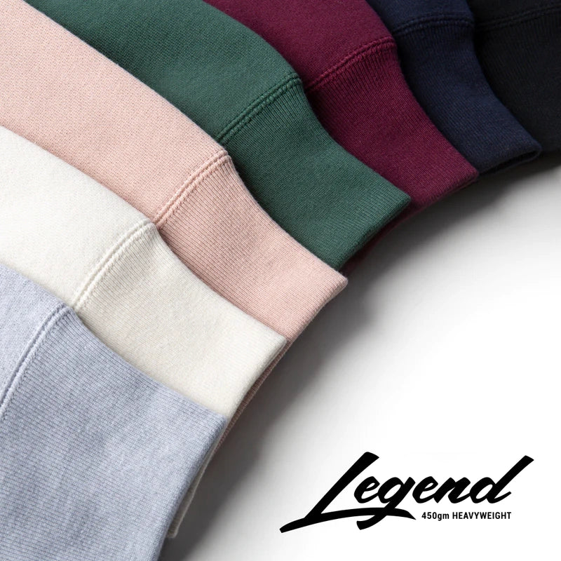 Legend - Men's Premium 450GM Heavyweight Cross-Grain Hoodie Dusty Pink