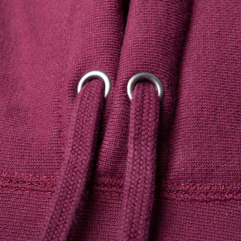 Legend - Men's Premium 450GM Heavyweight Cross-Grain Hoodie Maroon