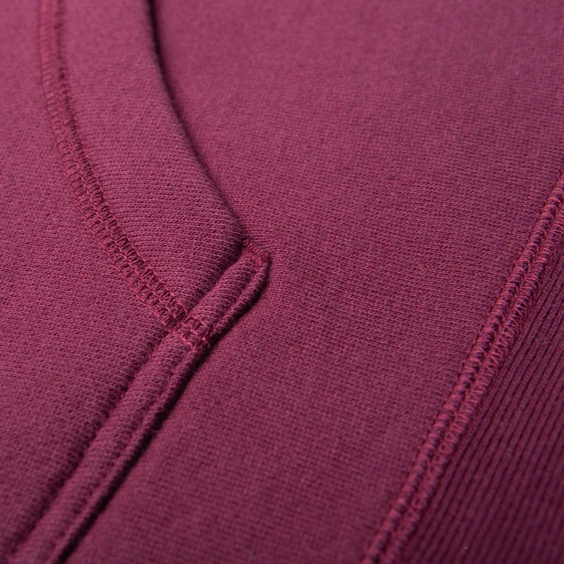 Legend - Men's Premium 450GM Heavyweight Cross-Grain Hoodie Maroon