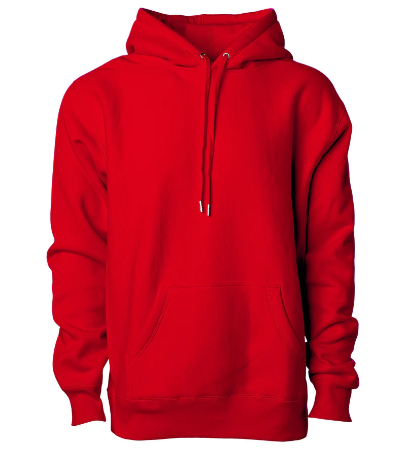 Legend - Men's Premium 450GM Heavyweight Cross-Grain Hoodie Red