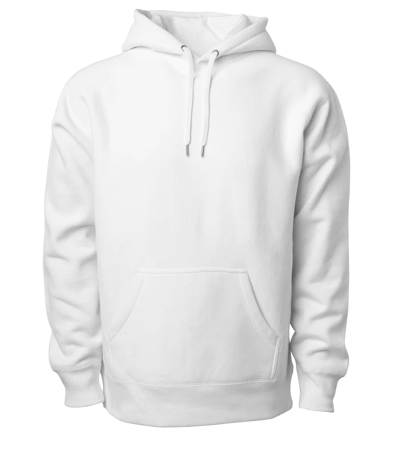 Legend - Men's Premium 450GM Heavyweight Cross-Grain Hoodie White