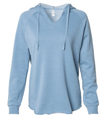 California Wave Wash Hooded Pullover Misty Blue