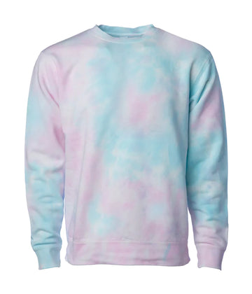 Unisex Tie Dye Hooded Crew-Neck Tie Dye Cotton Candy