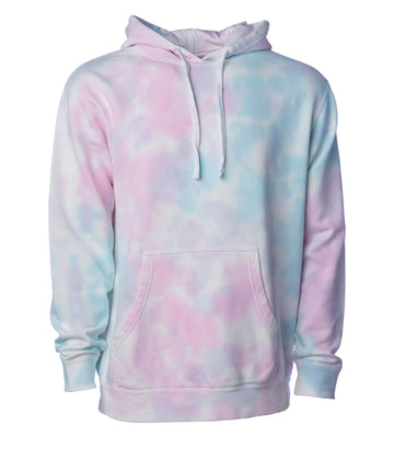 Unisex Tie Dye Hooded Pullover Tie Dye Cotton Candy