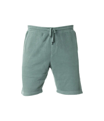 Pigment dyed fleece shorts