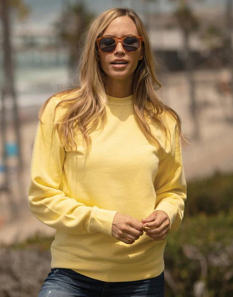 Unisex Midweight Pigment Dyed Crew Neck Pigment Yellow