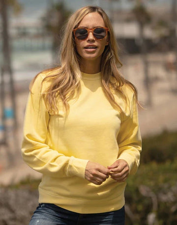 Unisex Midweight Pigment Dyed Crew Neck Pigment Yellow