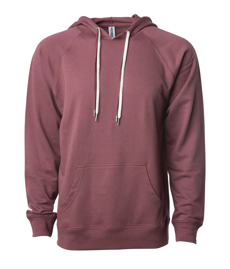 Unisex Lightweight Loopback Terry Hooded Pullover Port