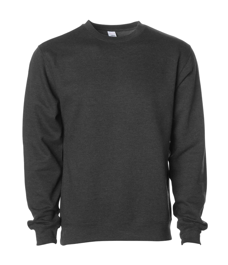 Midweight crew neck sweatshirt Charcoal Heather