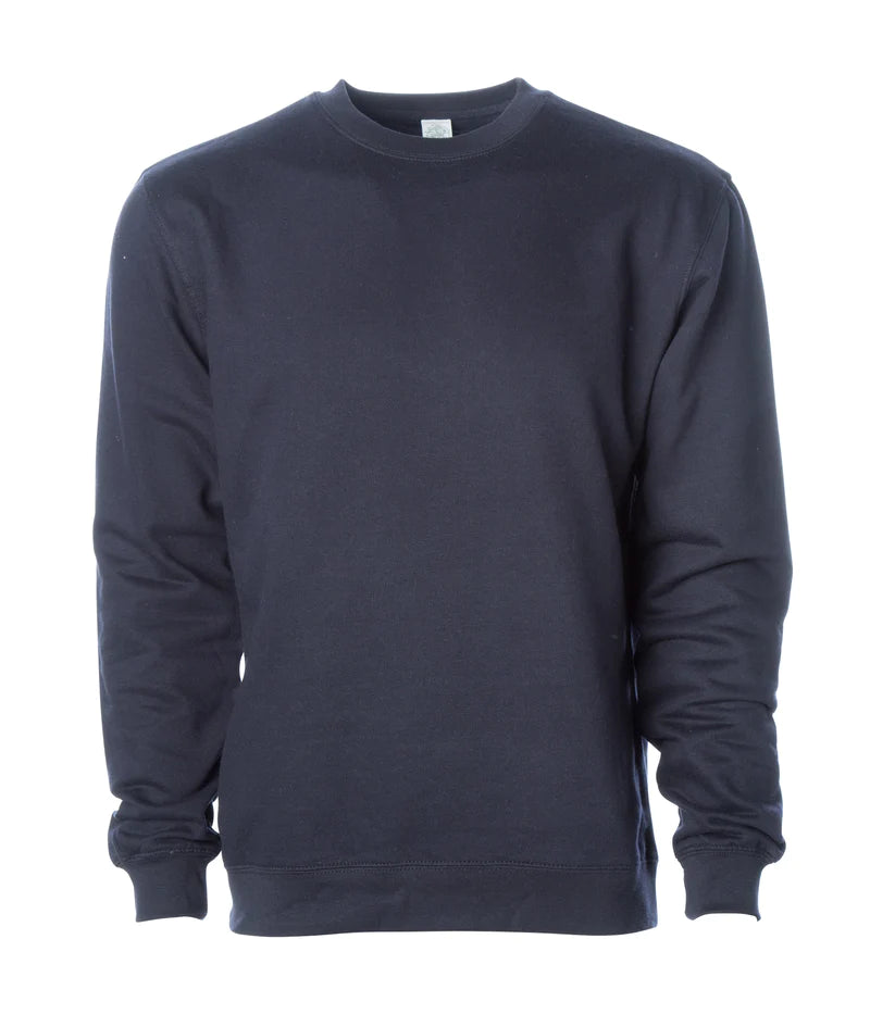 Midweight crew neck sweatshirt Navy