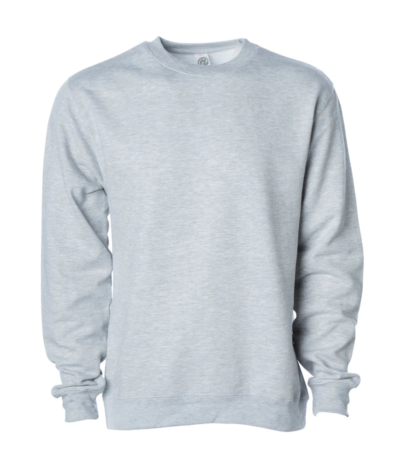 Midweight crew neck sweatshirt Grey Heather