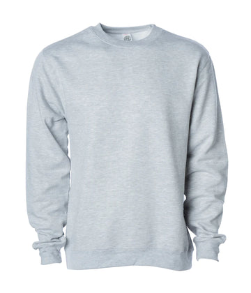 Midweight crew neck sweatshirt Grey Heather