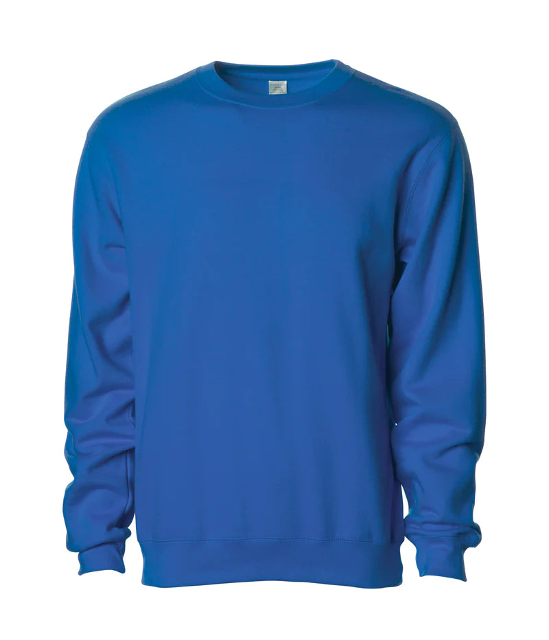 Midweight crew neck sweatshirt Royal Blue