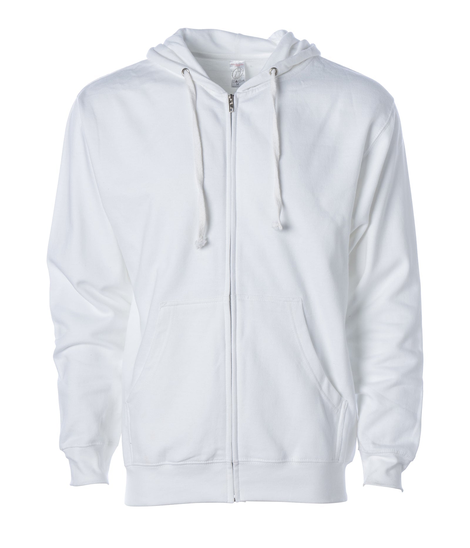 Classic Midweight zip hooded sweatshirt White