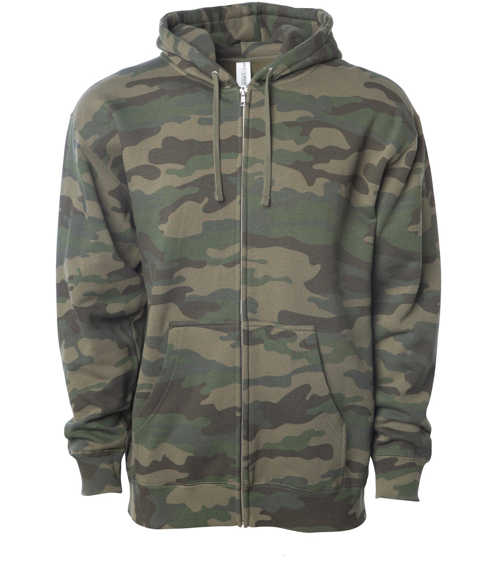 Classic Midweight zip hooded sweatshirt Forest Camo