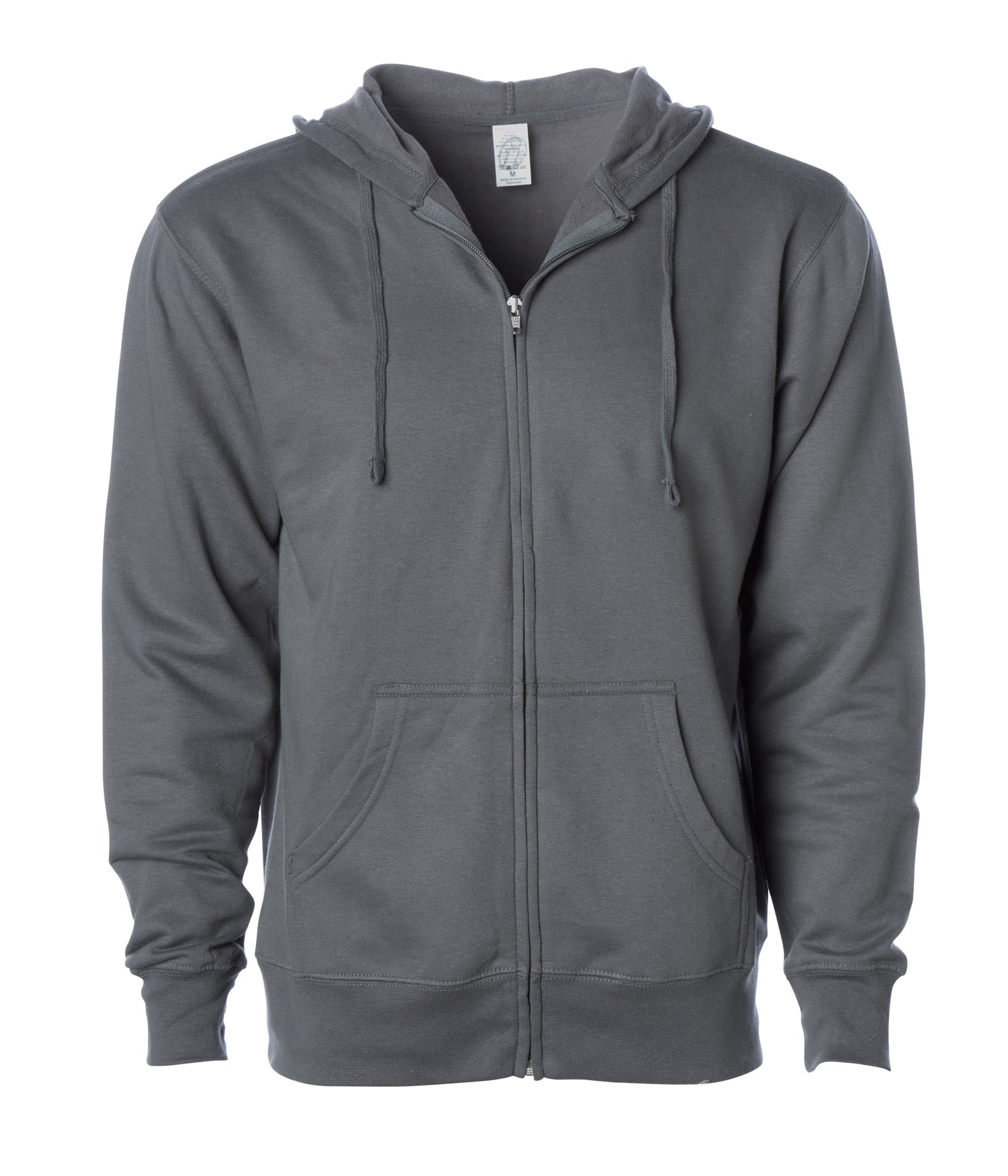 Classic Midweight zip hooded sweatshirt Charcoal