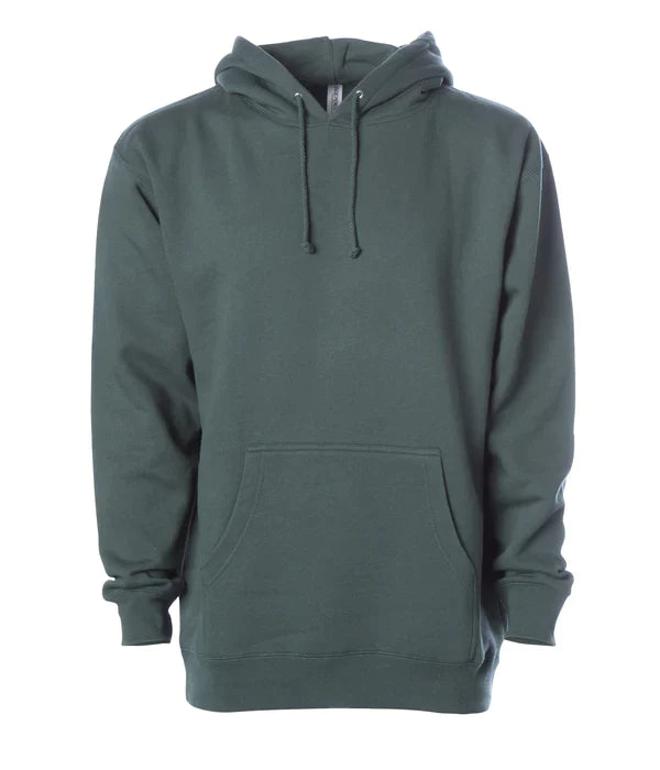 Midweight hooded pullover sweatshirt Alpine Green