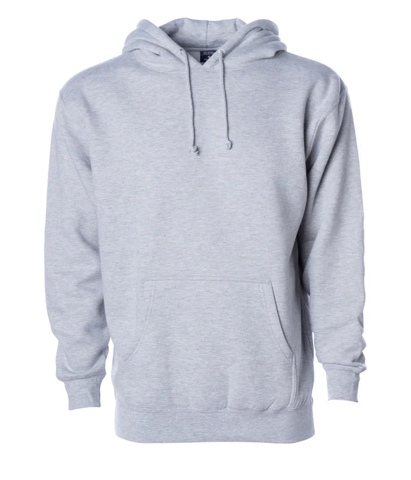 Midweight hooded pullover sweatshirt Grey Heather