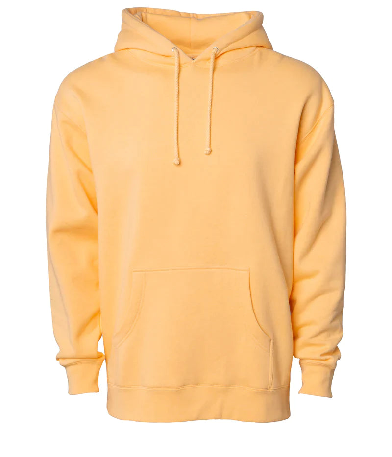 Midweight hooded pullover sweatshirt Peach