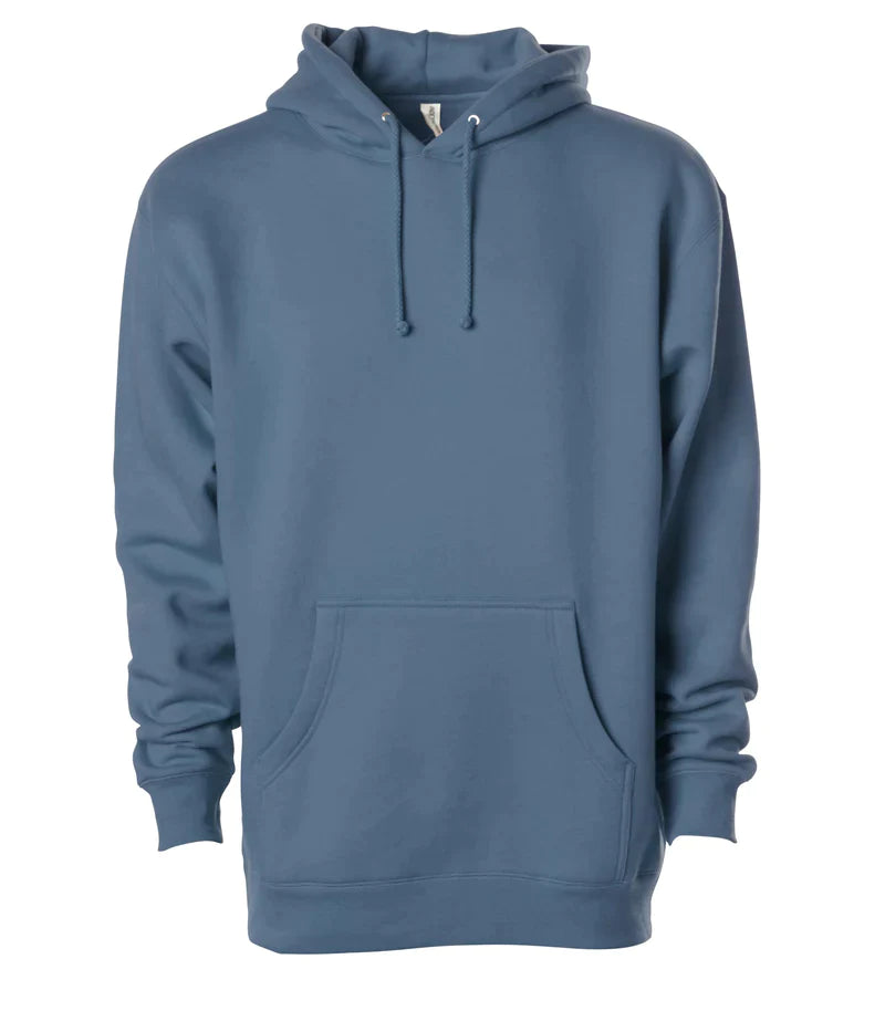 Midweight hooded pullover sweatshirt Strom Blue