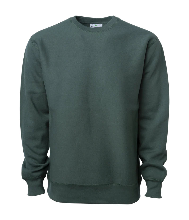 Legend - Men's Premium 450GM Heavyweight Cross-Grain Crew Alpine Green