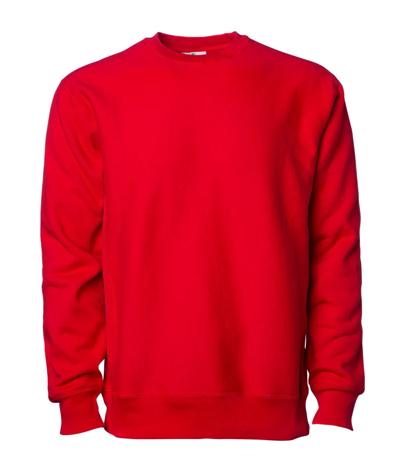 Legend - Men's Premium 450GM Heavyweight Cross-Grain Crew Red