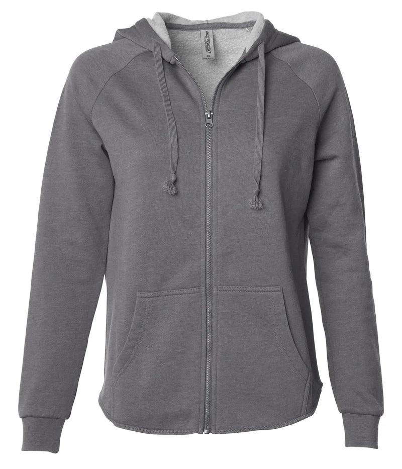 Women's California Wave Wash Zip Hood Shadow