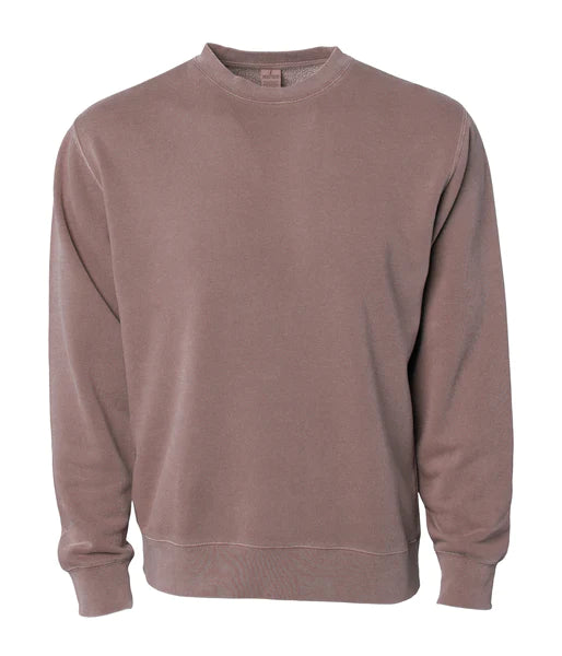 Unisex Midweight Pigment Dyed Crew Neck Pigment Clay
