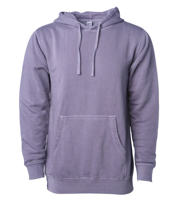 Unisex Midweight Pigment Dyed Hooded Pigment Plum